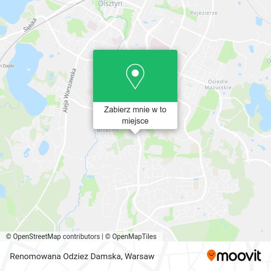 Mapa Renomowana Odziez Damska