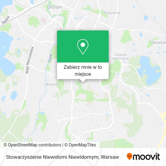 Mapa Stowarzyszenie Niewidomi Niewidomym