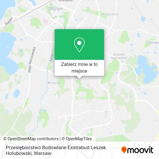 Mapa Przesiębiorstwo Budowlane Exstrabud Leszek Hołubowski