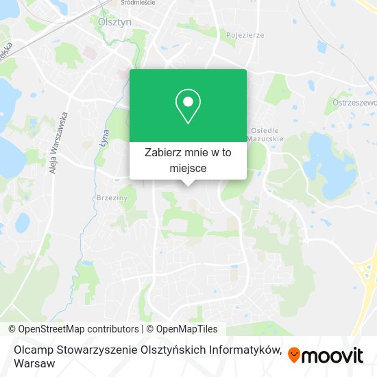 Mapa Olcamp Stowarzyszenie Olsztyńskich Informatyków