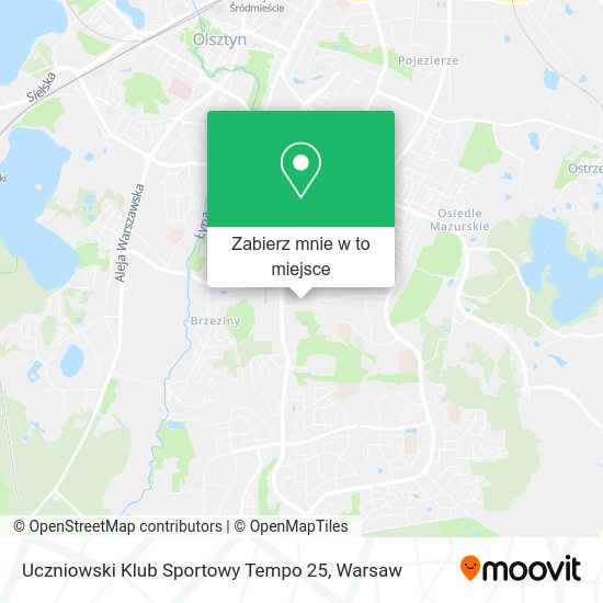 Mapa Uczniowski Klub Sportowy Tempo 25