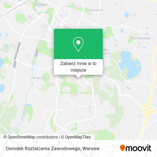 Mapa Osrodek Ksztalcenia Zawodowego