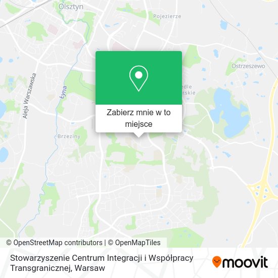 Mapa Stowarzyszenie Centrum Integracji i Współpracy Transgranicznej