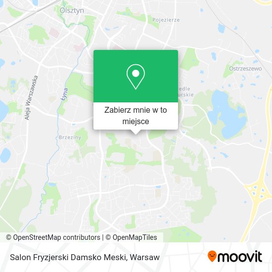 Mapa Salon Fryzjerski Damsko Meski