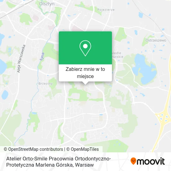Mapa Atelier Orto-Smile Pracownia Ortodontyczno-Protetyczna Marlena Górska