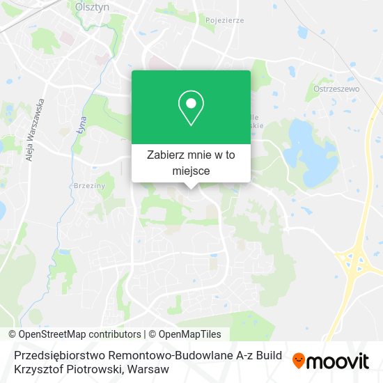Mapa Przedsiębiorstwo Remontowo-Budowlane A-z Build Krzysztof Piotrowski