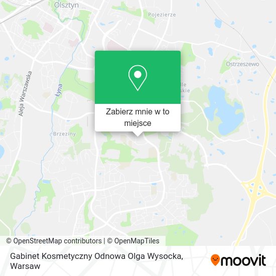 Mapa Gabinet Kosmetyczny Odnowa Olga Wysocka