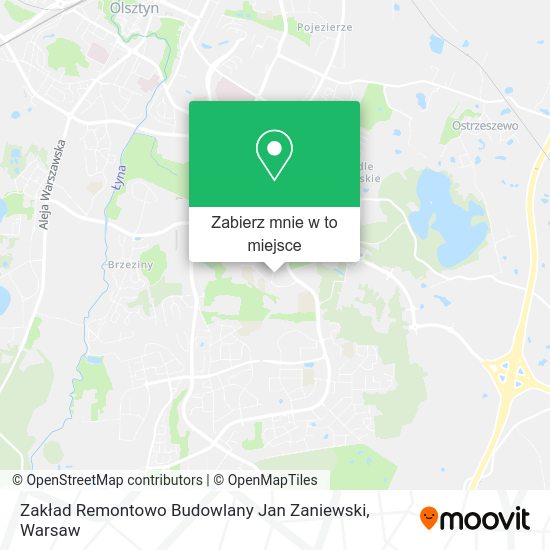 Mapa Zakład Remontowo Budowlany Jan Zaniewski