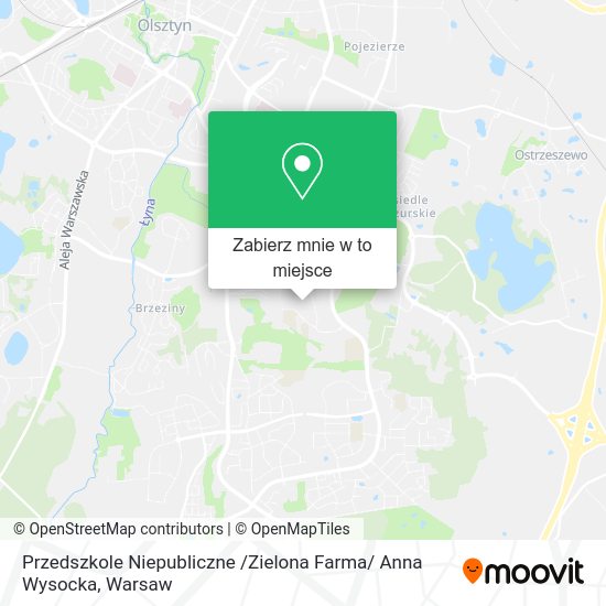 Mapa Przedszkole Niepubliczne /Zielona Farma/ Anna Wysocka