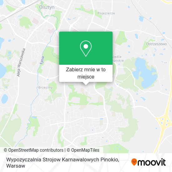 Mapa Wypozyczalnia Strojow Karnawalowych Pinokio