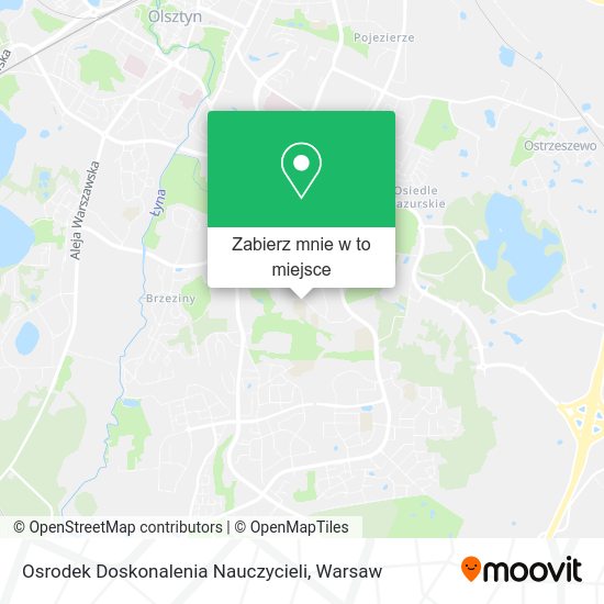 Mapa Osrodek Doskonalenia Nauczycieli