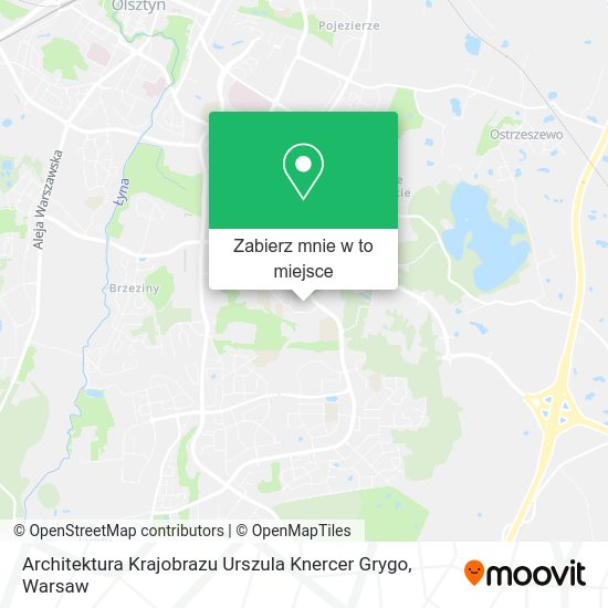 Mapa Architektura Krajobrazu Urszula Knercer Grygo