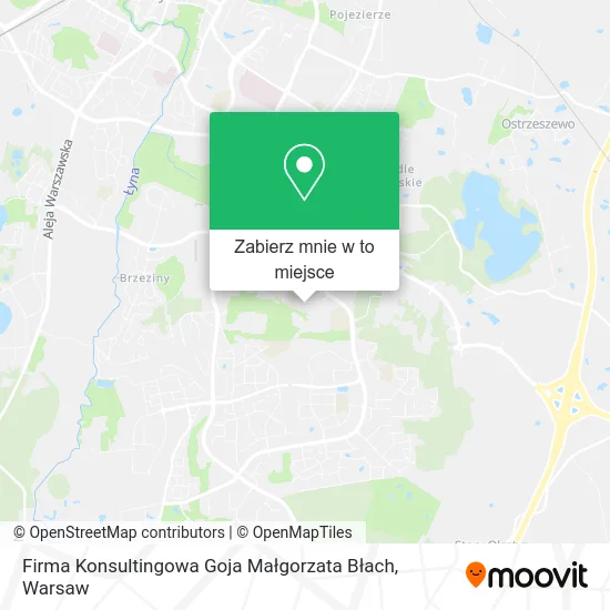 Mapa Firma Konsultingowa Goja Małgorzata Błach