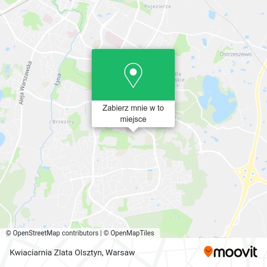 Mapa Kwiaciarnia Zlata Olsztyn