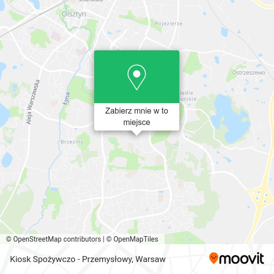 Mapa Kiosk Spożywczo - Przemysłowy