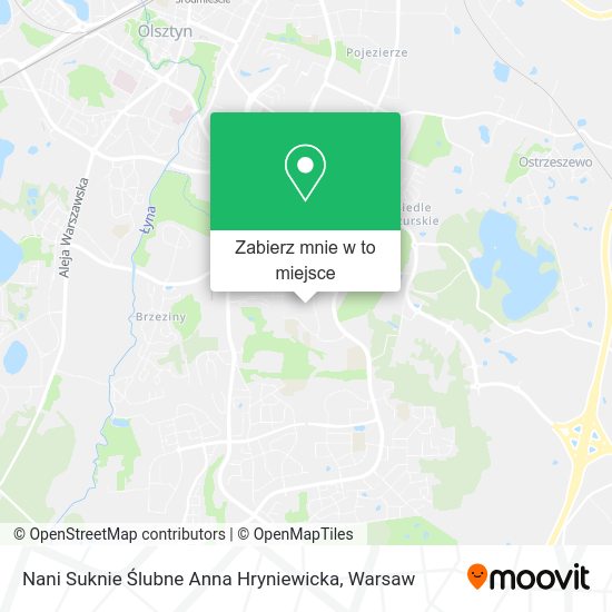 Mapa Nani Suknie Ślubne Anna Hryniewicka