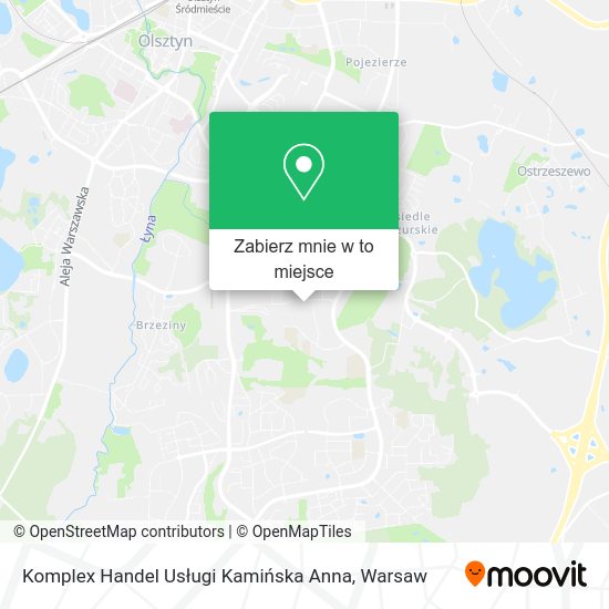 Mapa Komplex Handel Usługi Kamińska Anna