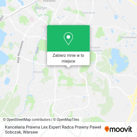 Mapa Kancelaria Prawna Lex Expert Radca Prawny Paweł Sobczak