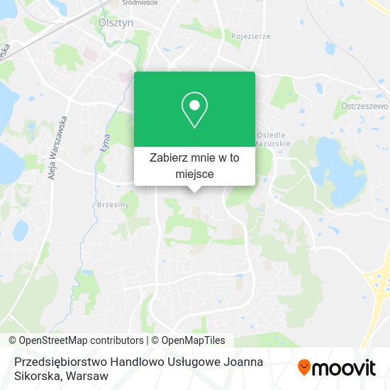 Mapa Przedsiębiorstwo Handlowo Usługowe Joanna Sikorska