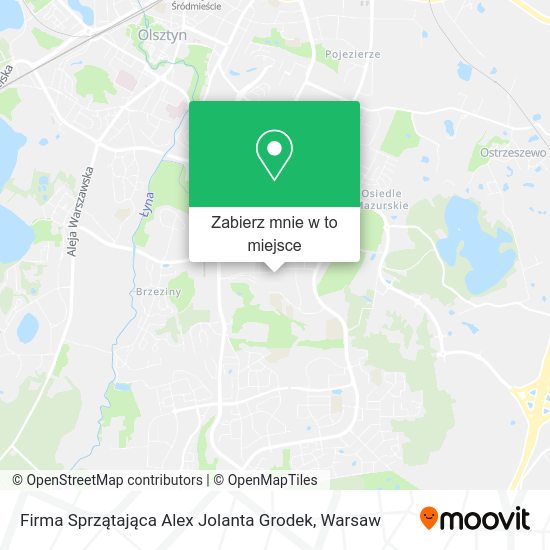 Mapa Firma Sprzątająca Alex Jolanta Grodek