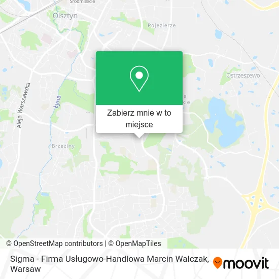 Mapa Sigma - Firma Usługowo-Handlowa Marcin Walczak