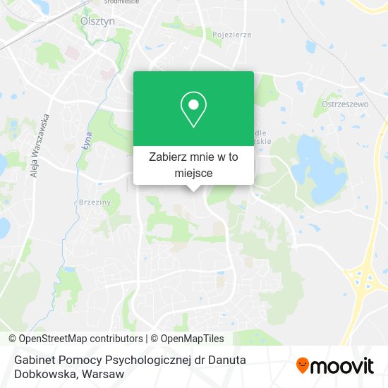 Mapa Gabinet Pomocy Psychologicznej dr Danuta Dobkowska