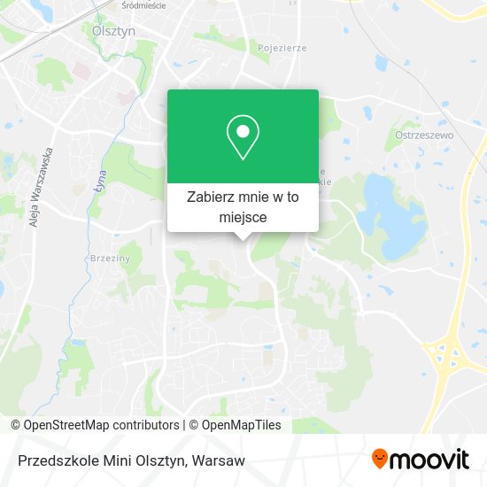 Mapa Przedszkole Mini Olsztyn