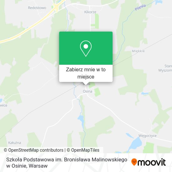 Mapa Szkoła Podstawowa im. Bronisława Malinowskiego w Osinie