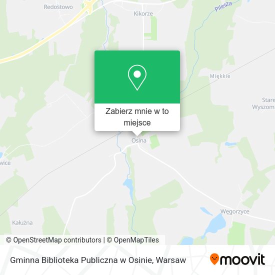 Mapa Gminna Biblioteka Publiczna w Osinie