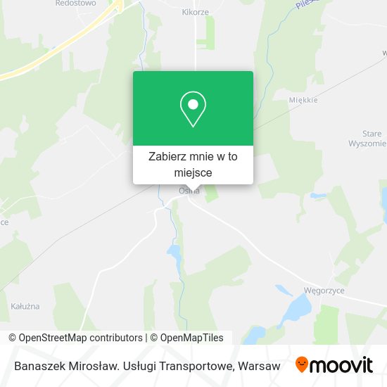 Mapa Banaszek Mirosław. Usługi Transportowe