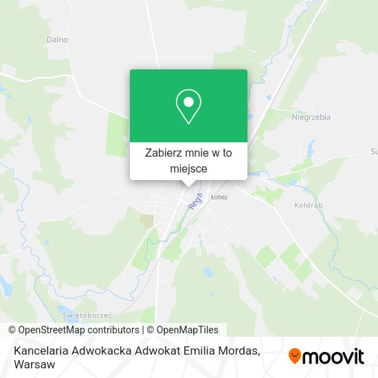 Mapa Kancelaria Adwokacka Adwokat Emilia Mordas