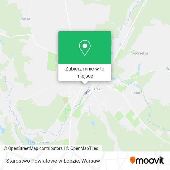 Mapa Starostwo Powiatowe w Łobzie