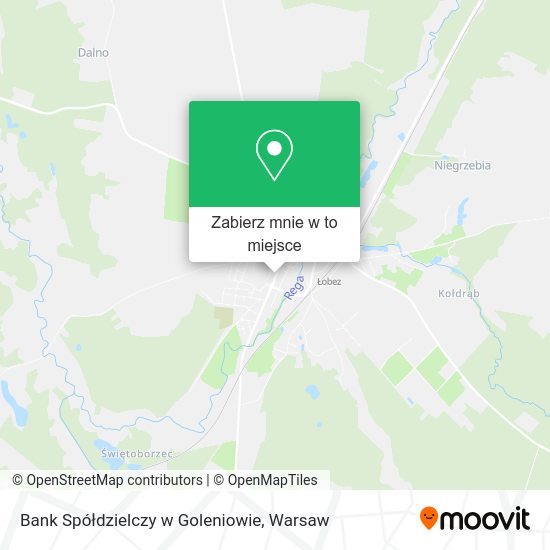 Mapa Bank Spółdzielczy w Goleniowie