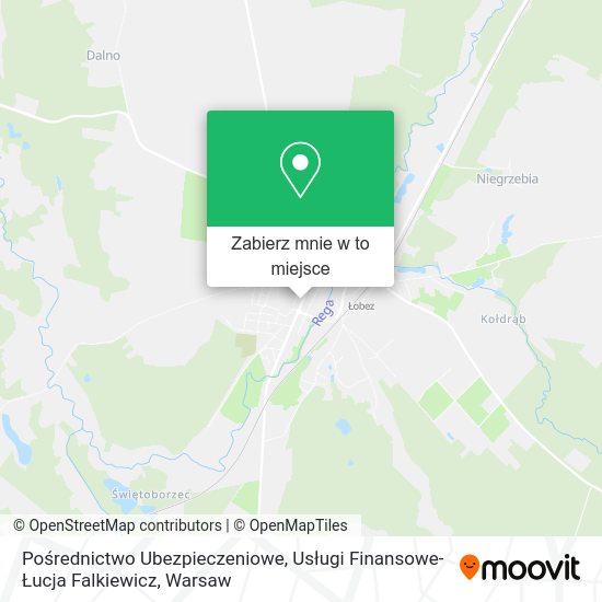 Mapa Pośrednictwo Ubezpieczeniowe, Usługi Finansowe-Łucja Falkiewicz