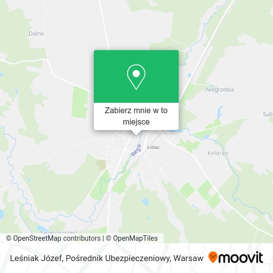 Mapa Leśniak Józef, Pośrednik Ubezpieczeniowy