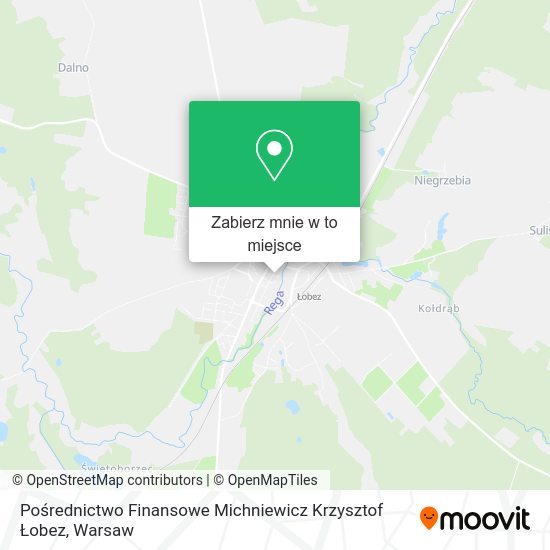 Mapa Pośrednictwo Finansowe Michniewicz Krzysztof Łobez