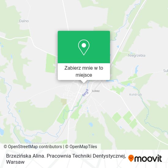 Mapa Brzezińska Alina. Pracownia Techniki Dentystycznej