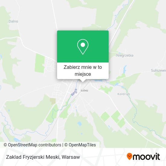 Mapa Zaklad Fryzjerski Meski