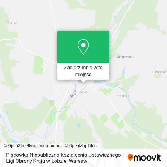 Mapa Placowka Niepubliczna Ksztalcenia Ustawicznego Ligi Obrony Kraju w Lobzie