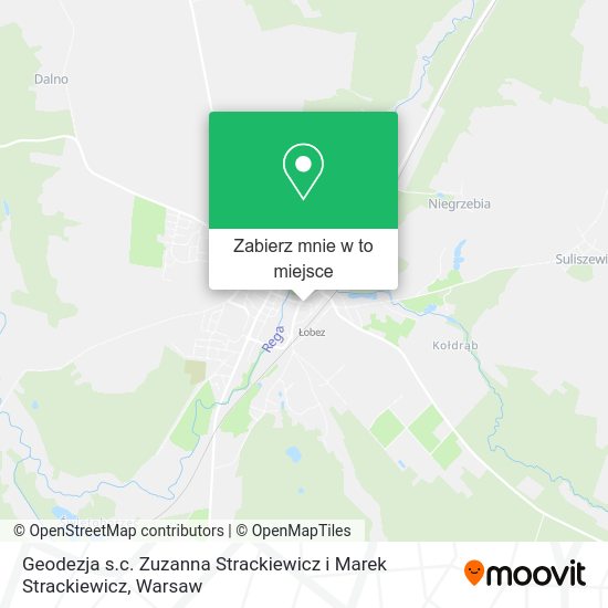 Mapa Geodezja s.c. Zuzanna Strackiewicz i Marek Strackiewicz