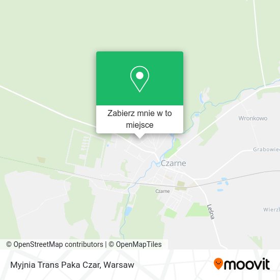 Mapa Myjnia Trans Paka Czar