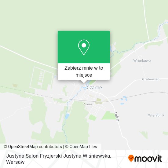 Mapa Justyna Salon Fryzjerski Justyna Wiśniewska