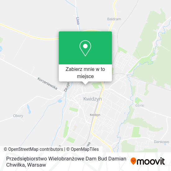 Mapa Przedsiębiorstwo Wielobranżowe Dam Bud Damian Chwiłka