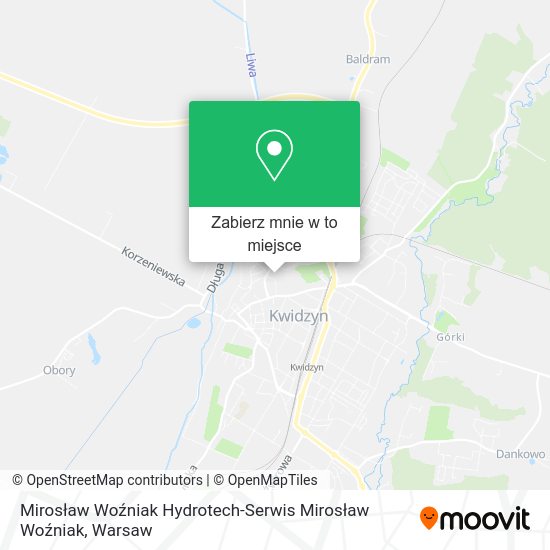 Mapa Mirosław Woźniak Hydrotech-Serwis Mirosław Woźniak