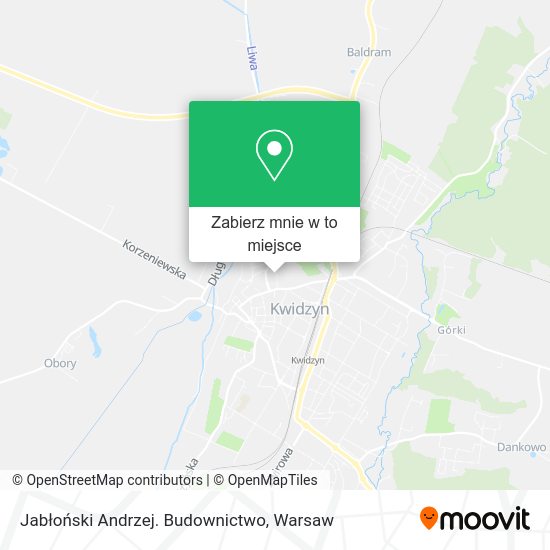 Mapa Jabłoński Andrzej. Budownictwo