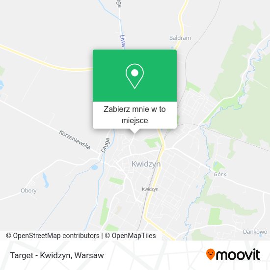 Mapa Target - Kwidzyn