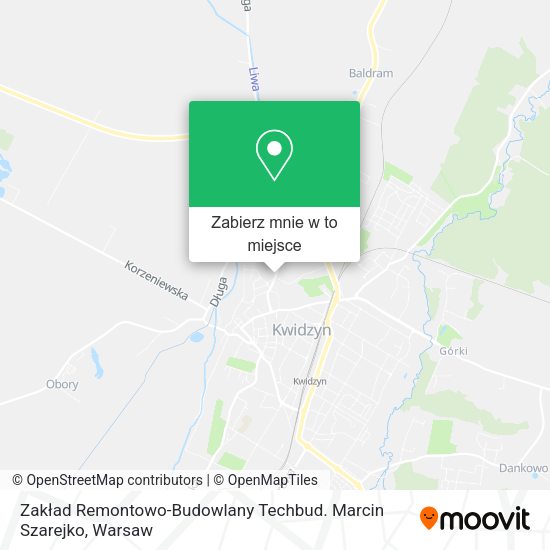 Mapa Zakład Remontowo-Budowlany Techbud. Marcin Szarejko