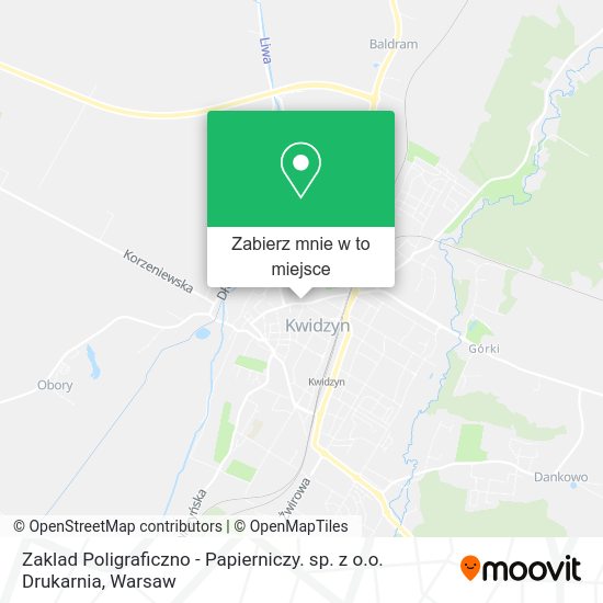 Mapa Zaklad Poligraficzno - Papierniczy. sp. z o.o. Drukarnia