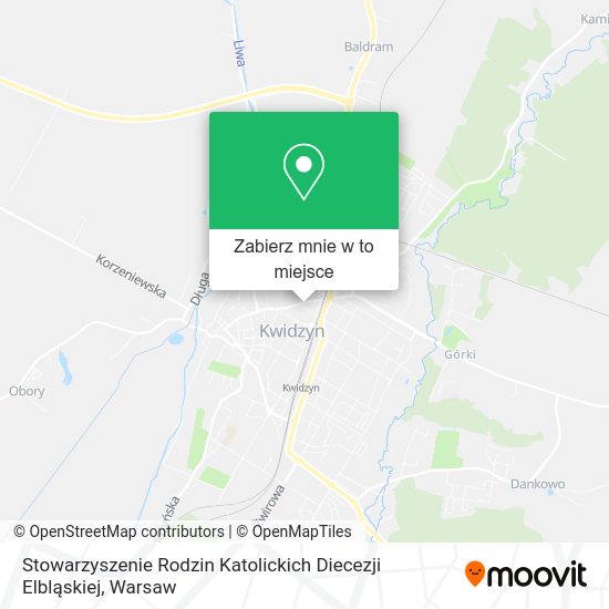 Mapa Stowarzyszenie Rodzin Katolickich Diecezji Elbląskiej