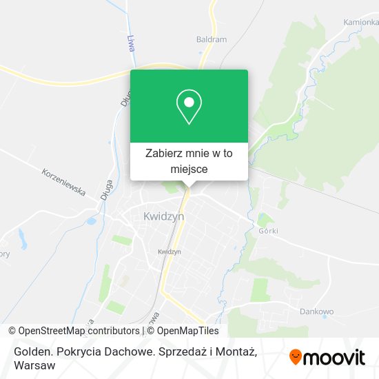 Mapa Golden. Pokrycia Dachowe. Sprzedaż i Montaż